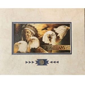 David C Behrens Lakota Twilight Native American Eagle Art Print Buffalo Nickel